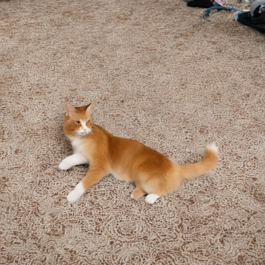 Prompt: "BUTCC on a carpet"