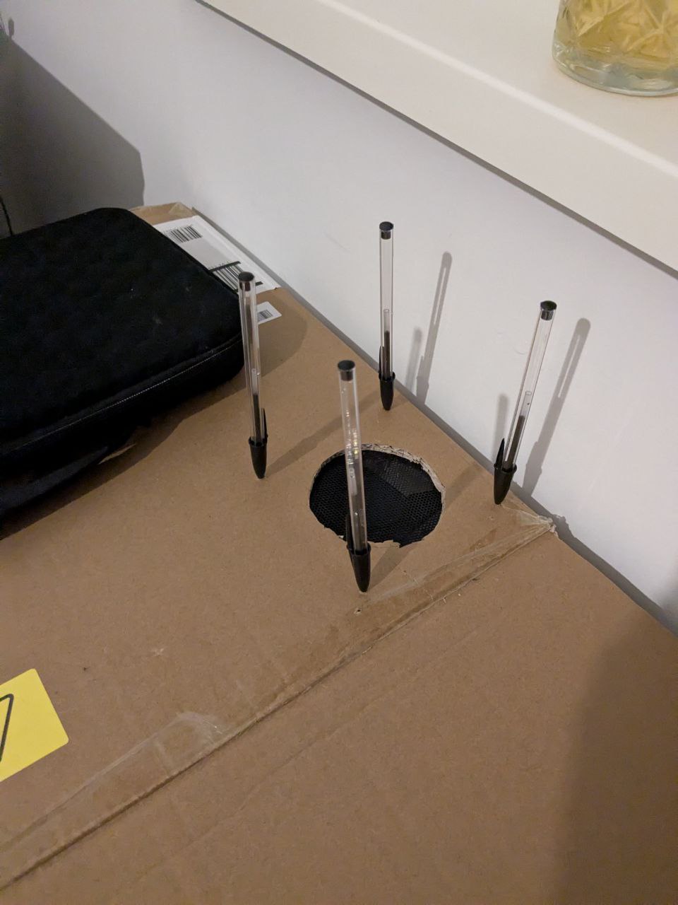 The new fan installed